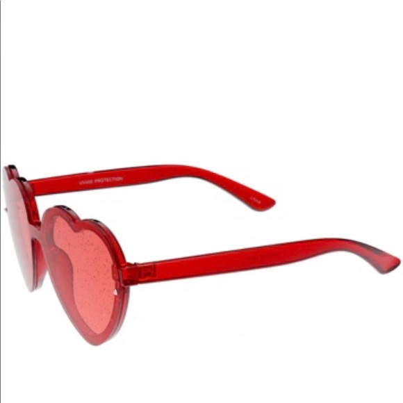 Red heart sunglasses - Picture 4 of 4